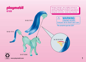 Handleiding Playmobil set 6169 Fairy Tales Prinses Luna met paard om te verzorgen