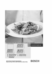 Kullanım kılavuzu Bosch NGT612PTR Ocak