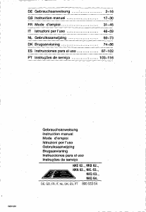 Manuale Bosch NKQ642A Piano cottura