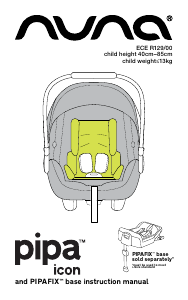 Manual Nuna pipa icon Car Seat