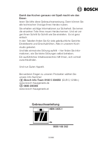 Bedienungsanleitung Bosch HBN340551 Backofen