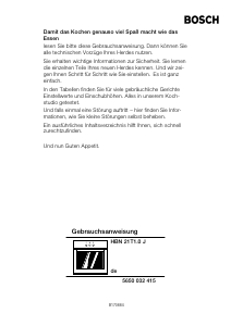 Használati útmutató Bosch HBN21T160J Kemence
