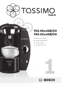 Bedienungsanleitung Bosch TAS4011CH1 Tassimo Fidelia Kaffeemaschine