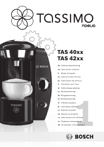 Manual Bosch TAS4014FR2 Tassimo Fidelia Cafetieră