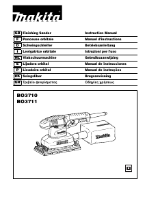 Manual Makita BO3711 Lixadeira vibratória