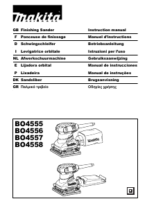 Bruksanvisning Makita BO4556 Planslip