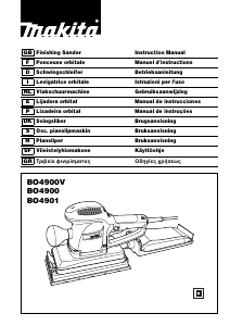 Bruksanvisning Makita BO4900 Planslip