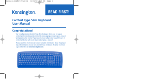 Bruksanvisning Kensington K64332A Comfort Type Tangentbord