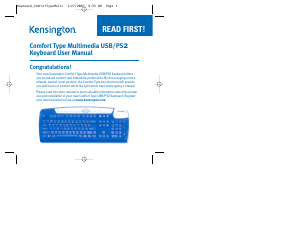 Bruksanvisning Kensington K64333 Comfort Type Tangentbord