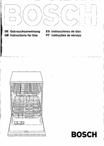 Bruksanvisning Bosch SGS6002BS Diskmaskin