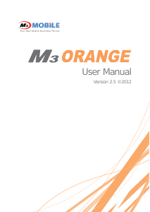 Bruksanvisning M3 Mobile Orange Mobiltelefon