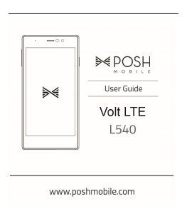 Handleiding Posh L540 Volt LTE Mobiele telefoon