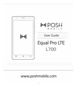 Handleiding Posh L700 Equal Pro LTE Mobiele telefoon