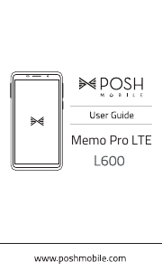 Handleiding Posh L600 Memo Pro LTE Mobiele telefoon