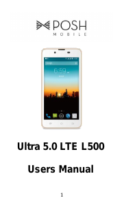 Handleiding Posh L500 Ultra 5.0 LTE Mobiele telefoon