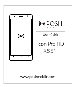 Handleiding Posh X551 Icon Pro HD Mobiele telefoon