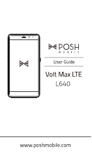 Handleiding Posh L640 Volt Max LTE Mobiele telefoon