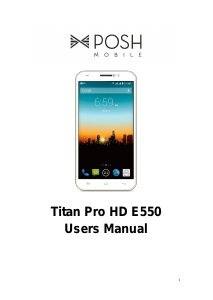 Handleiding Posh E550 Titan Pro HD Mobiele telefoon