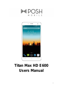 Handleiding Posh E600 Titan Max HD Mobiele telefoon