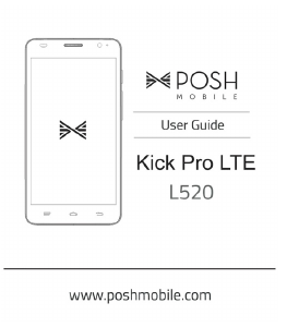 Handleiding Posh L520 Kick Pro LTE Mobiele telefoon