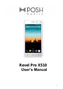 Handleiding Posh X510 Revel Pro Mobiele telefoon