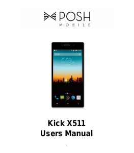 Handleiding Posh X511 Kick Mobiele telefoon