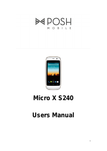 Handleiding Posh S240 Micro X Mobiele telefoon