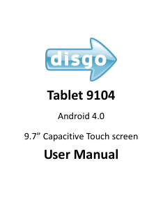 Bruksanvisning Disgo 9104 Tablet