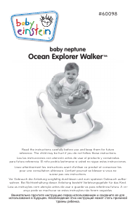 Manual Baby Einstein 60098 Ocean Explorer Baby Neptune Andador de bebê