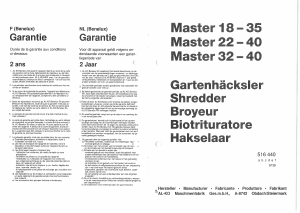Manual AL-KO Master 32-40 Garden Shredder