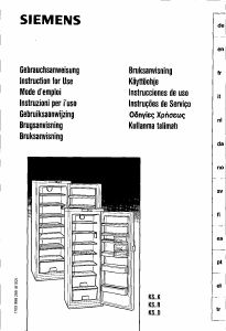 Manual de uso Siemens KS30R420 Refrigerador
