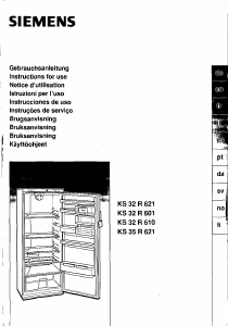 Manual de uso Siemens KS32R610 Refrigerador