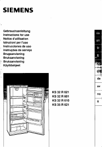 Manual Siemens KS32R621 Frigorífico