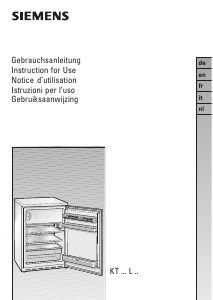 Bedienungsanleitung Siemens KT14L100 Kühlschrank