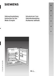 Handleiding Siemens KU14L06 Koelkast