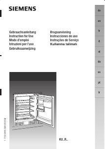 Manual de uso Siemens KU15R05GB Refrigerador
