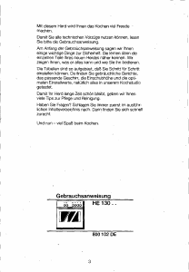 Bedienungsanleitung Siemens HE13022 Herd