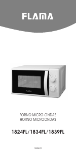 Manual de uso Flama 1834FL Microondas