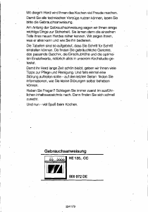 Bedienungsanleitung Siemens HE13564CC Herd