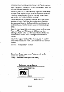 Bedienungsanleitung Siemens HE13956 Herd