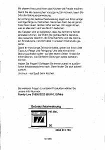Bedienungsanleitung Siemens HE28044 Herd