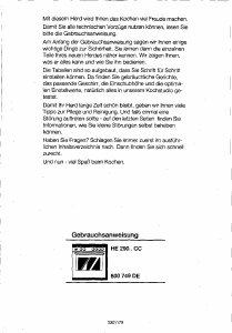 Bedienungsanleitung Siemens HE29074CC Herd