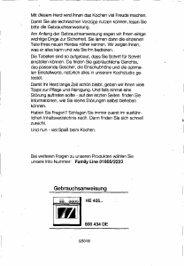 Bedienungsanleitung Siemens HE40554 Herd
