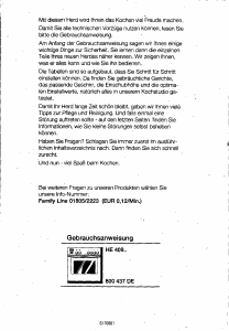 Bedienungsanleitung Siemens HE40825 Herd