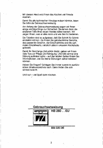 Bedienungsanleitung Siemens HB28040EU Backofen