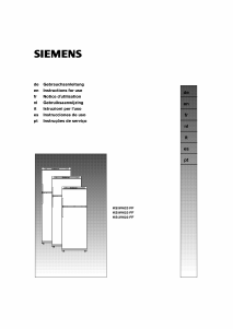 Manual Siemens KS29V623FF Frigorífico combinado