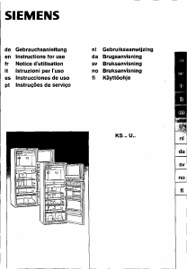 Manual Siemens KS30U21IE Frigorífico combinado