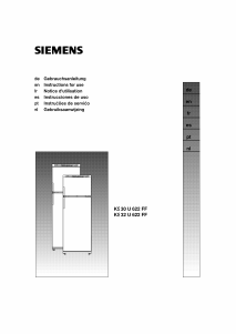 Manual de uso Siemens KS30U622FF Frigorífico combinado
