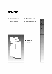 Manual Siemens KS32U630FF Frigorífico combinado