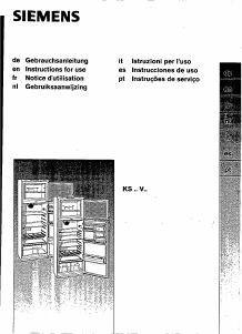 Manual de uso Siemens KS39V640GB Frigorífico combinado